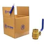 Valve Ball 1-1/2 inch NPT Bronze Female-Female Other Side Profile Near Box
