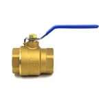 Valve Ball 1-1/2 inch NPT Bronze Female-Female Other Side Profile