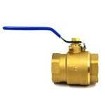 Valve Ball 1-1/2 inch NPT Bronze Female-Female profile view